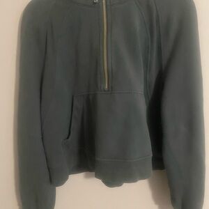 Green Quarter-Zip Sweatshirt